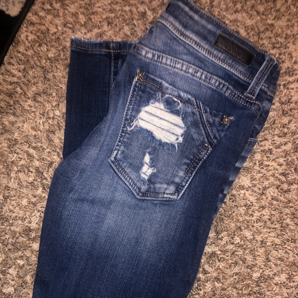 Buckle black jeans